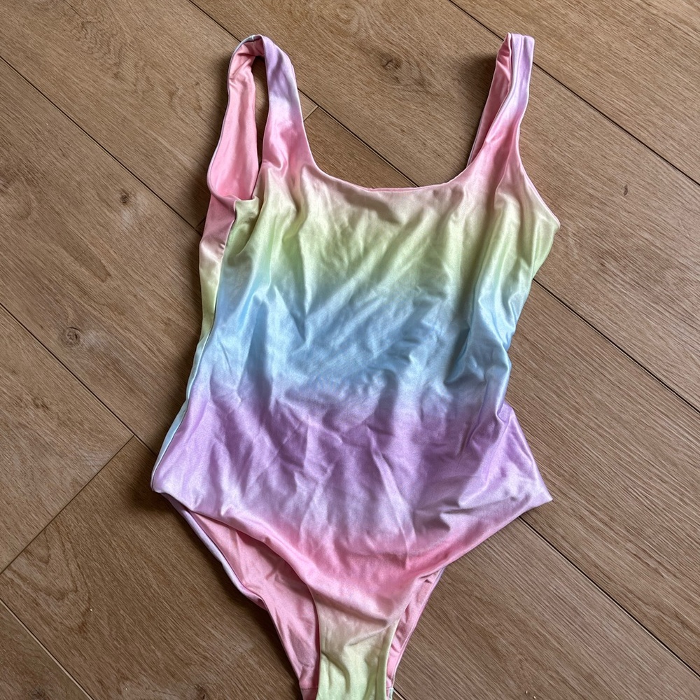 Pastel one piece swimsuit